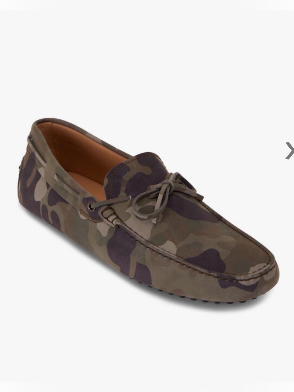 Tod's new  Camo Driving Loafers in Olive and Brown Gommino Camouflage  shoes 10